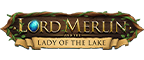 Alt Lord Merlin and the Lady of the Lake Slot Logo.
