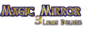 Magic Mirror 3 Lions Deluxe Slot Logo.