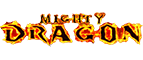 Mighty Dragon Slot Logo.