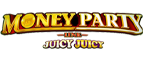 Money Party Link Juicy Juicy Slot Logo.