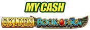 My Cash Golden Book of Ra Slot Logo.