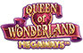 Queen of Wonderland Megaways Slot Logo.