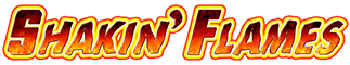 Shakin´ Flames Slot Logo.