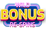 Wild Bonus Re-Spins Slot Logo.