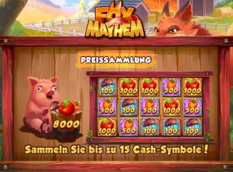 Übersicht über Fox Mayhem.