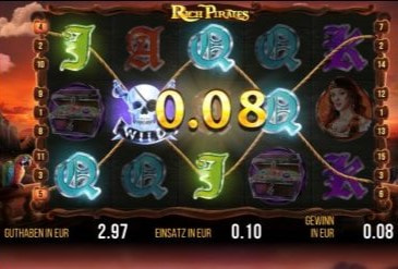 Gewinn bei Rich Pirates.