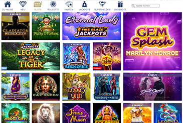 Vorschaubild Europa Casino Spielauswahl 