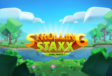 Der Online Casino Spielautomat Strolling Staxx Cubic Fruits.