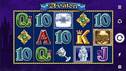 Der Online Slot Avalon.