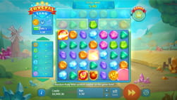 Das Slot Spiel Chrystal Land im Blue Leo.