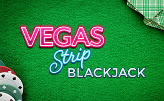 Das Vegas Strip Blackjack Logo.