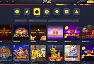 Die Spiele im VipSlot.club Casino.