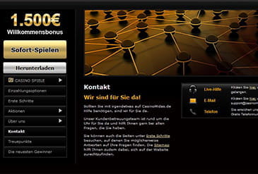 Vorschaubild Support Casino Midas.