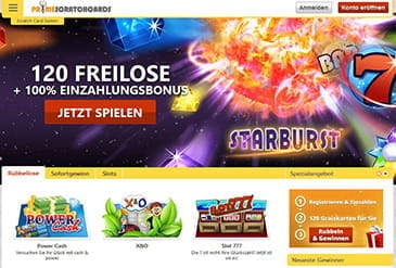 Vorschaubild Lobby PrimeScratchCards