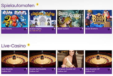 Vorschaubild Lobby YakoCasino