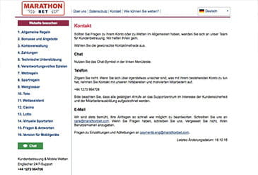 Vorschaubild Support Marathonbet