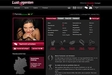 Vorschau auf die Profilseite von Lustagenten.com