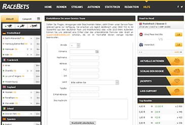 Vorschaubild Kundendienst RaceBets