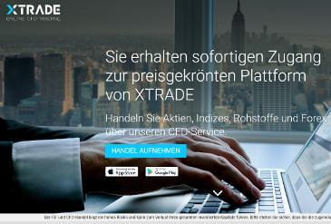 Vorschaubild XTrade Startseite