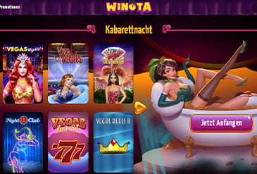 Das Winota Casino präsentiert auf seiner Startseite eine große Bandbreite unterschiedlicher Promotionen.
