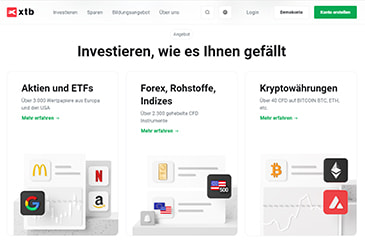 Vorschaubild XTB Übersicht Plattformen