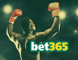 Das Logo von bet365 und eine Boxen Szene.