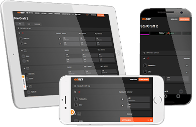 Das Starcraft II Wetten Angebot von GG.BET auf verschiedenen mobilen Geräten.