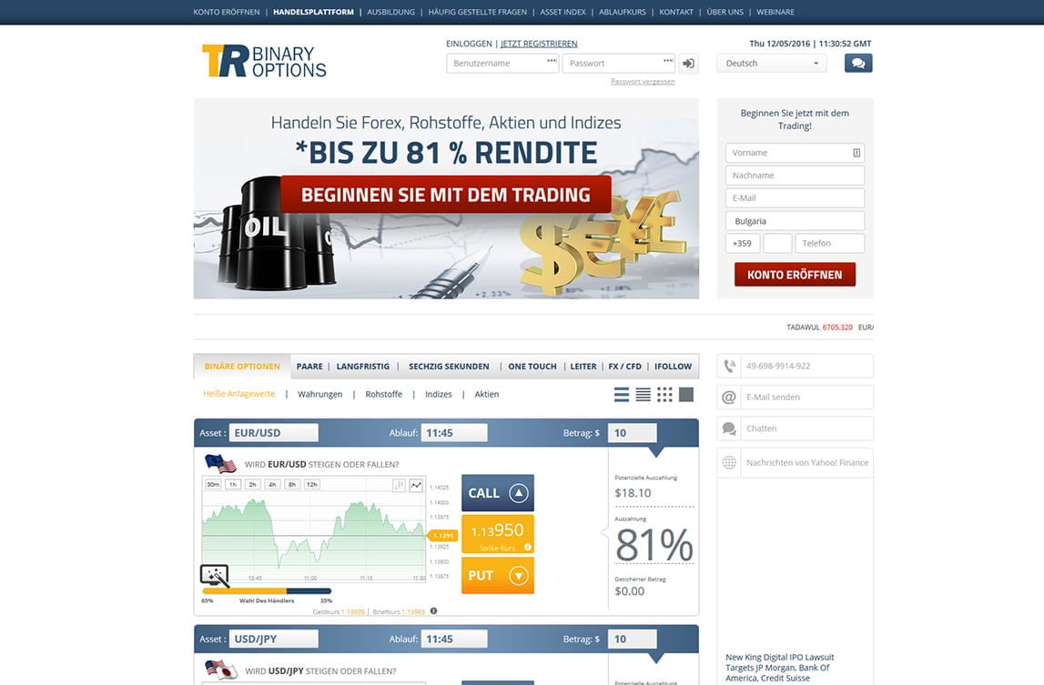 Tr binary options review