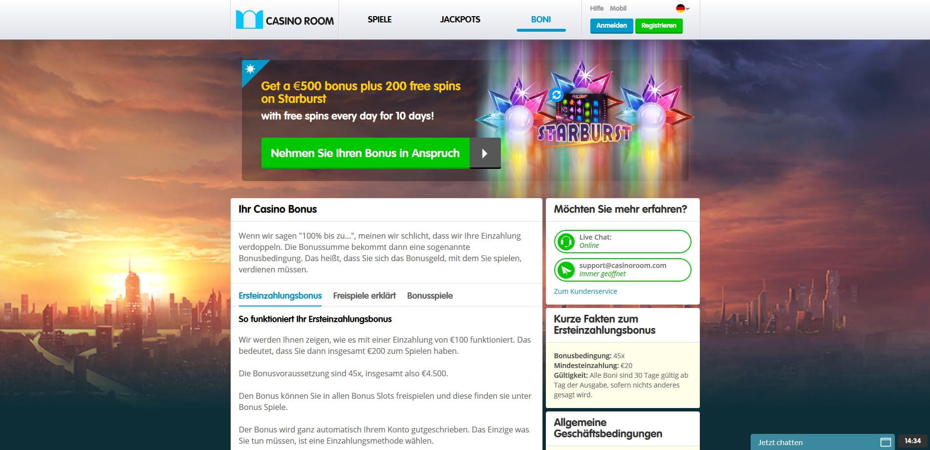 Bis zu € 350 Bonus und 100 Freispiele sichern Bis zu € 350 Bonus und 100 Freispiele sichern
