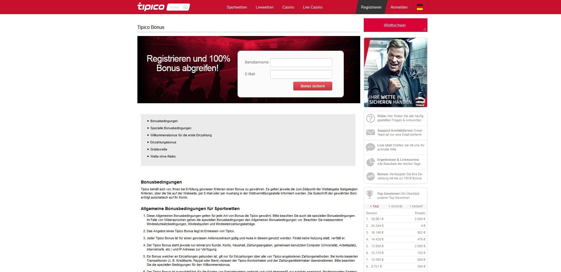 Tipico Einzahlungsbonus Tipico Einzahlungsbonus