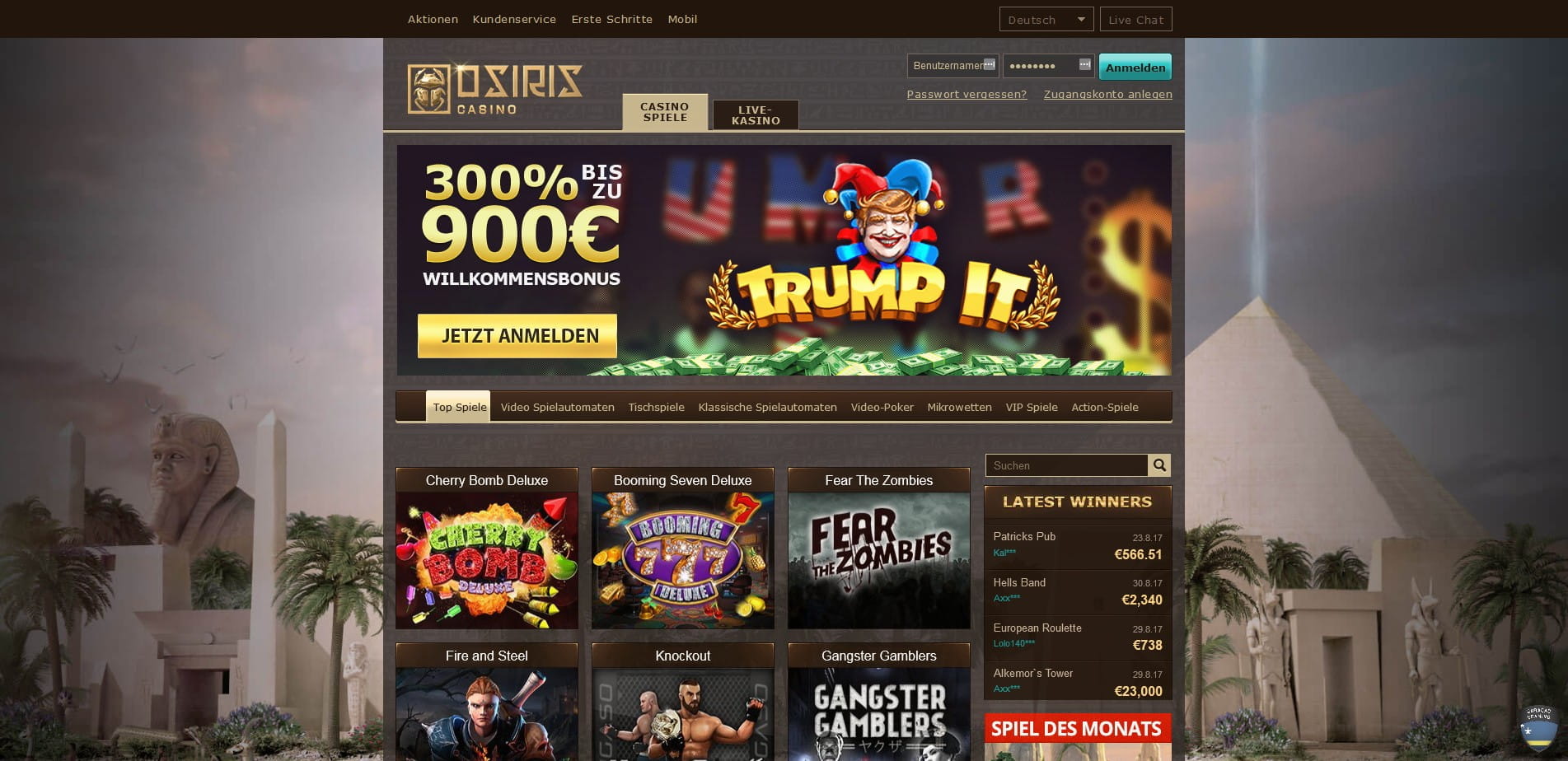 Osiris Casino Auszahlung Osiris Casino Auszahlung