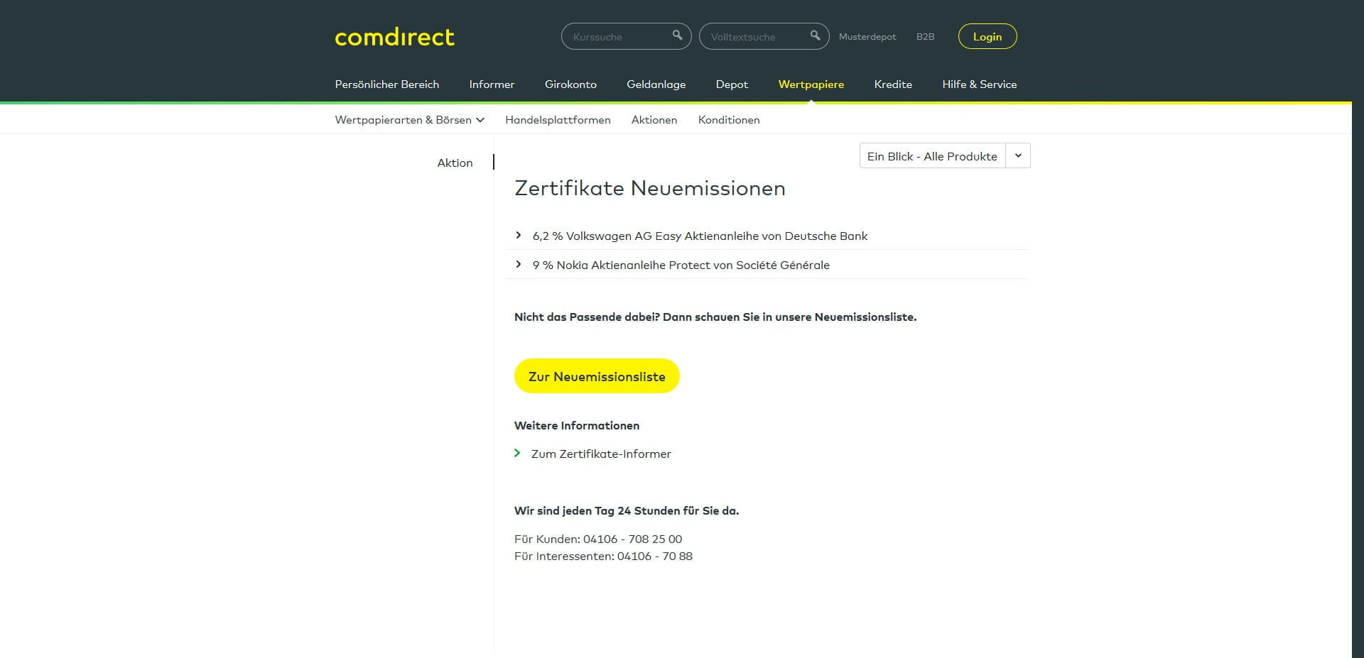 Comdirect Zertifikate Selector Comdirect Zertifikate Selector