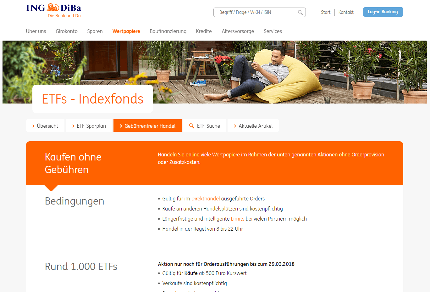 ING-DiBa stellt gebührenfreien Handel von ETFs zum 29 ...