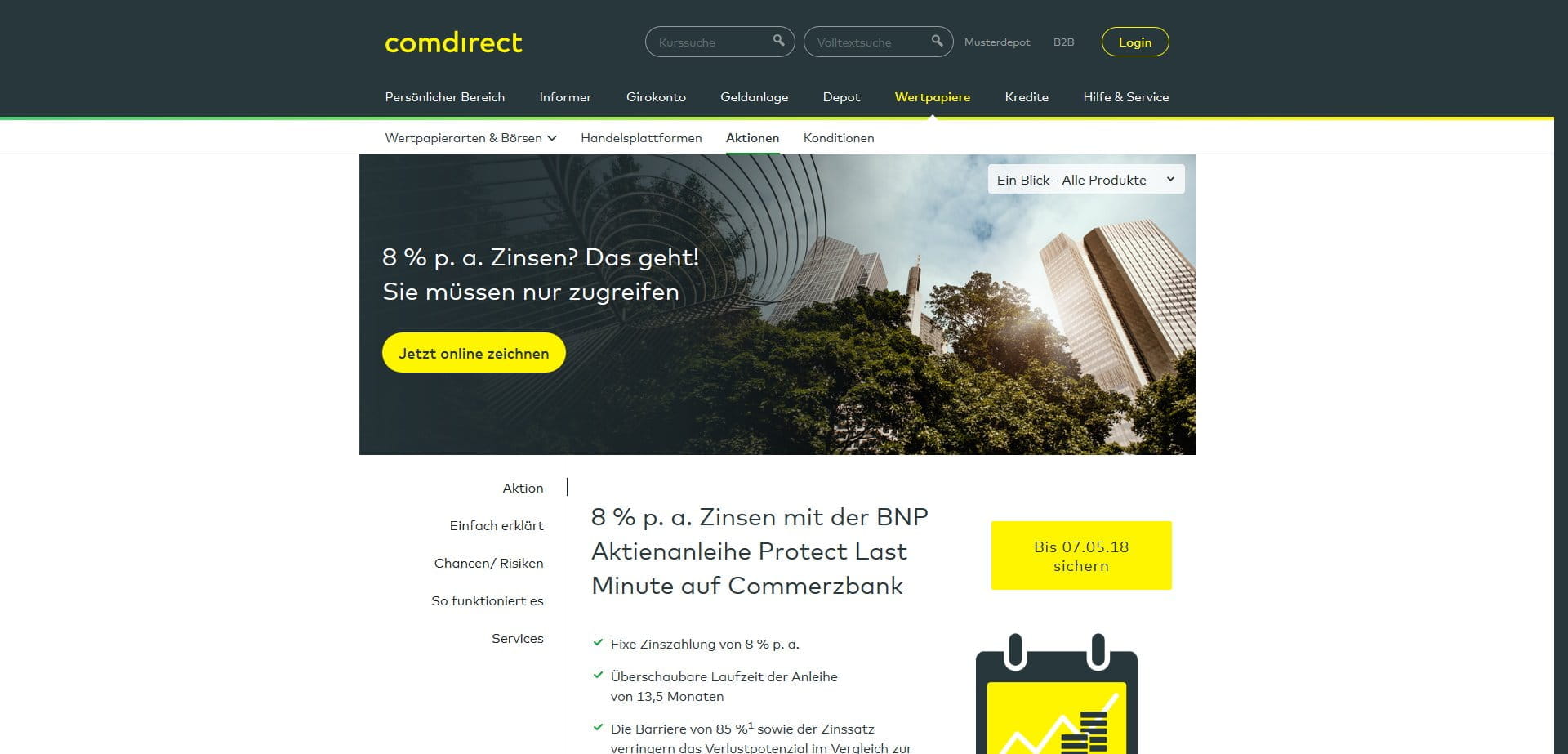 Aktienanleihe Commerzbank Aktienanleihe Commerzbank