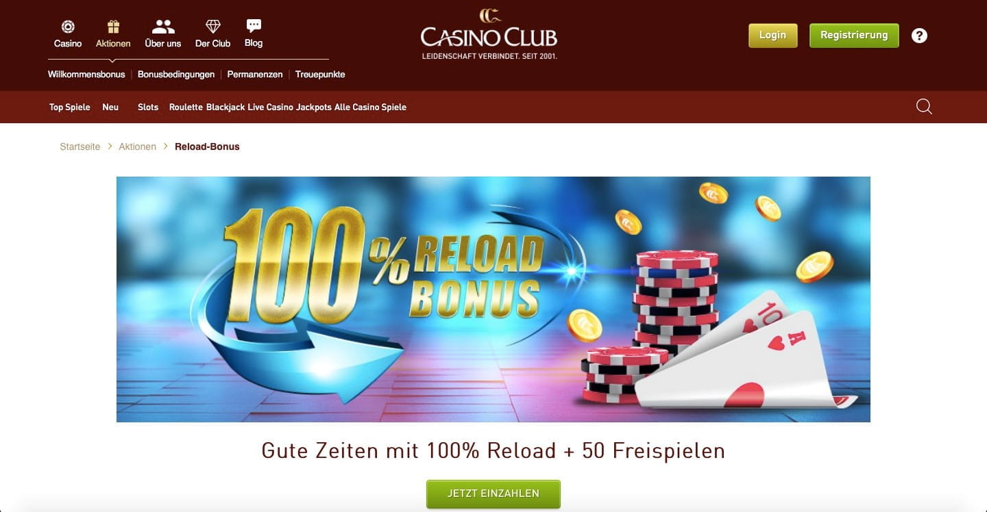 Casino Club Reload Bonus Casino Club Reload Bonus