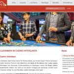 Die Webseite des Casinos Interlaken.