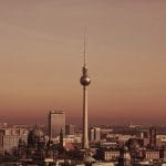 Blick über Berlin und auf den Fernsehturm.