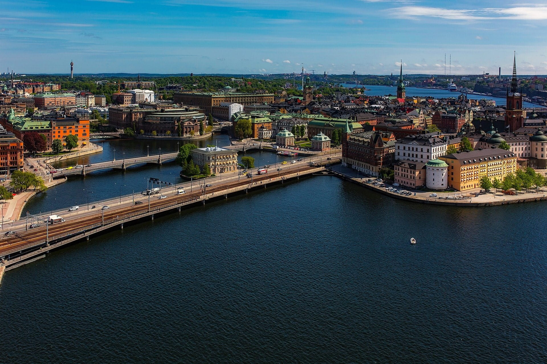 Stadtansicht von Stockholm.