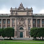 Das schwedische Parlament in Stockholm.