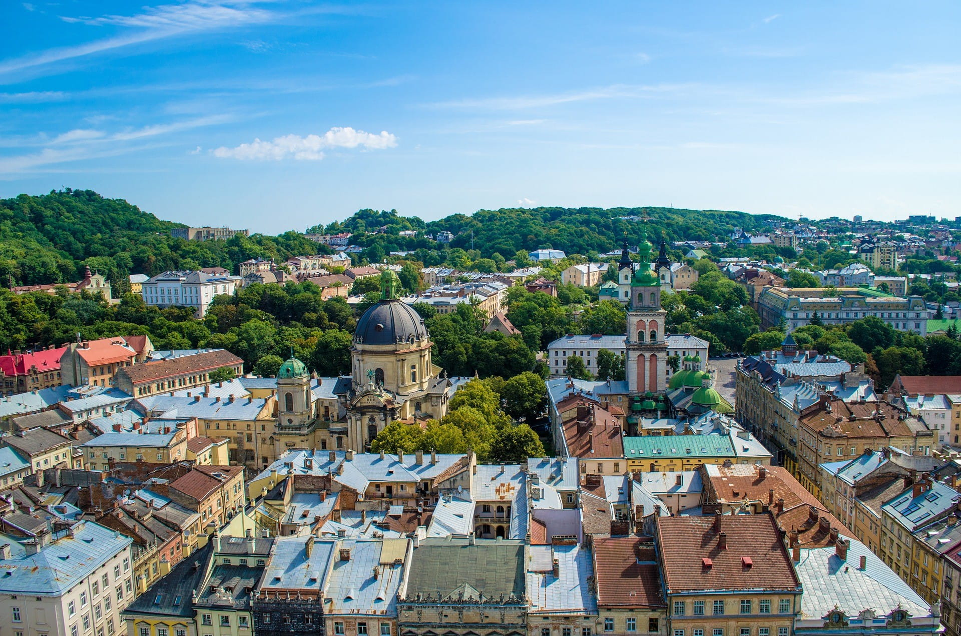 Die ukrainische Stadt Lviv.