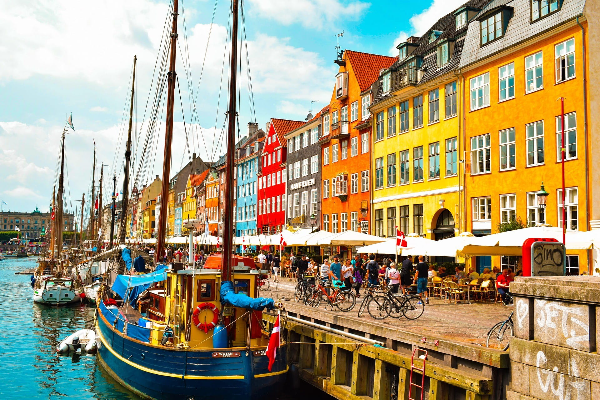 Kopenhagen - ibu kota Denmark.