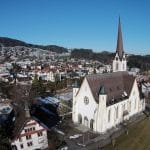 St. Gallen mit seiner Kirche Abtwil.