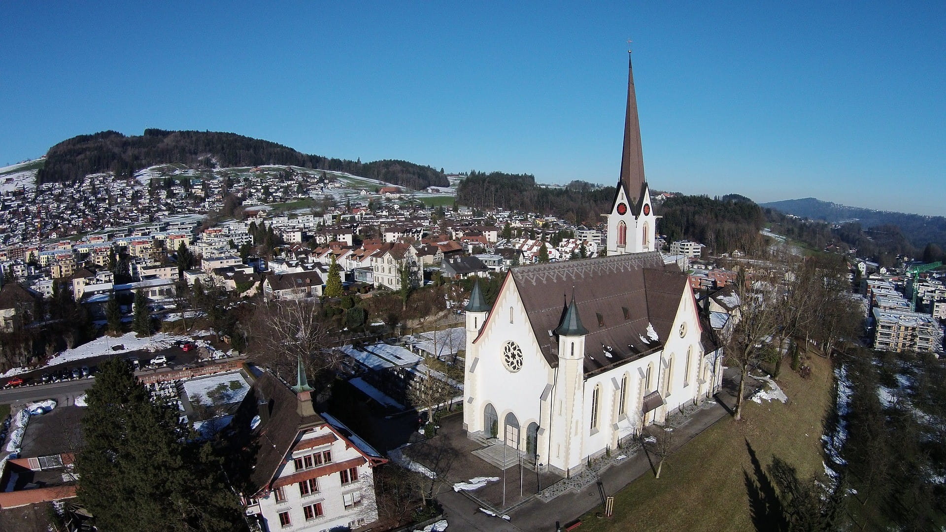 St. Gallen dengan gereja Abtwilnya.