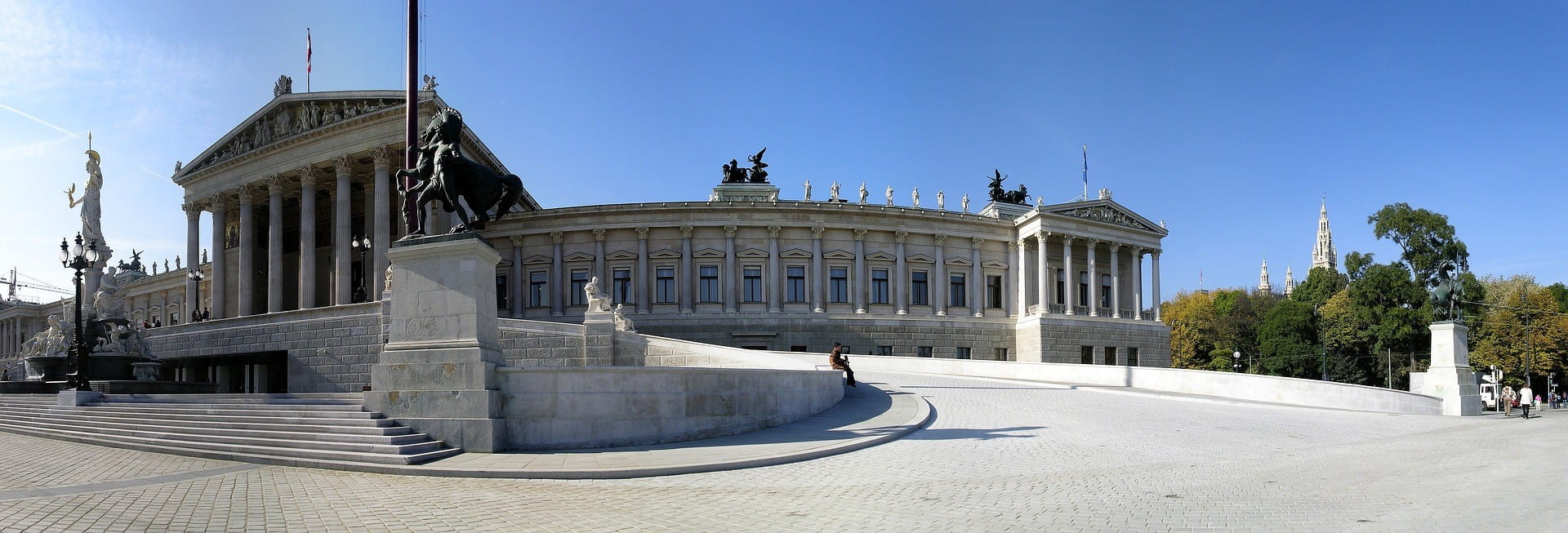 Das österreichische Parlament in Wien.