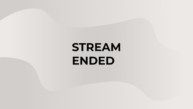 Auf einem Display stehen die Worte „Stream Ended“.