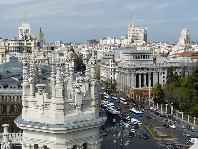 Madrid mit ihrer berühmten Architektur.