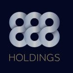 Logo von 888 Holdings vor einem schwarzen Hintergrund
