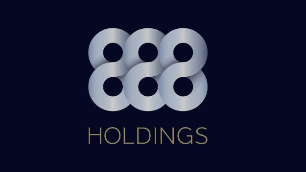 Logo von 888 Holdings vor einem schwarzen Hintergrund