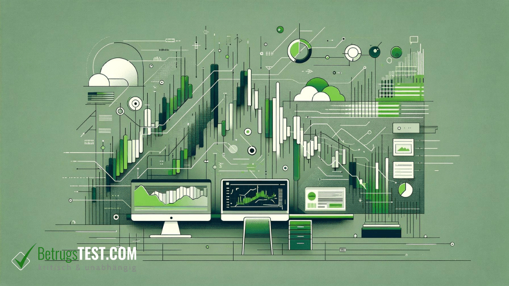 Symbolische Darstellung der Vielfalt beim Futures Trading - Erstellt mit AI durch Betrugstest Prompt.