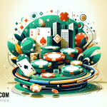 Pokerchips und Pokerkarten als symbolische Darstellung für ein Poker Festival - Erstellt mit AI durch Betrugstest Prompt.